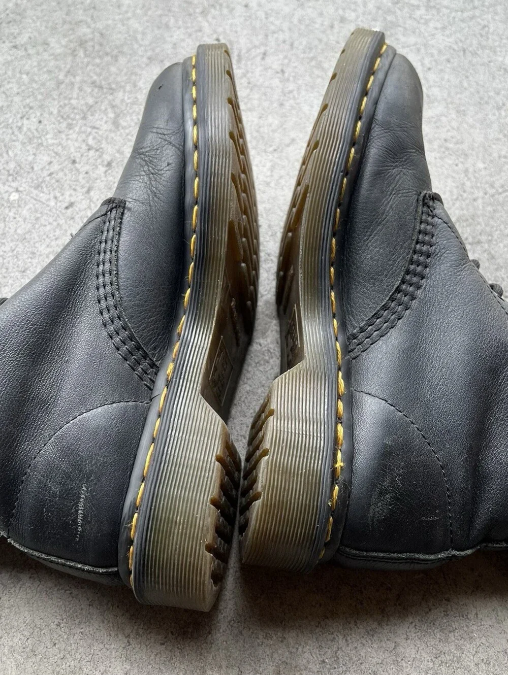 Doc Martens Air Wair 1460 W Black Bounce Sole Combat Style Boots Womens Size 6